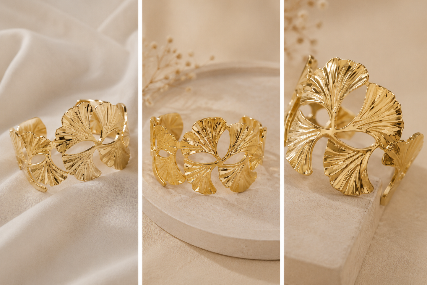 Korean Style Floral Bracelet For women Anti-Tarnish ( Adjustable Size)